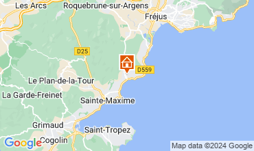 Map Sainte Maxime Villa 120445