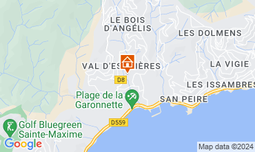 Map Sainte Maxime Villa 120445