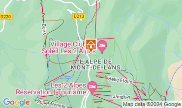 Map Les 2 Alpes Apartment 1171