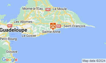 Map Sainte Anne (Guadeloupe) Apartment 125937