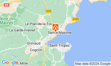 Map Sainte Maxime Villa 128498