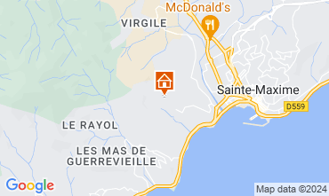 Map Sainte Maxime Villa 128498