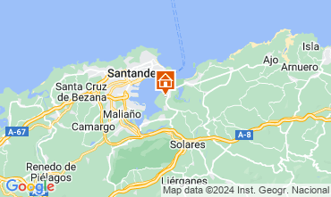 Map Santander Vacation rental 113581