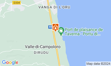 Map Moriani Plage Villa 89944