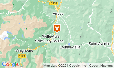 Map Saint Lary Soulan Vacation rental 61378