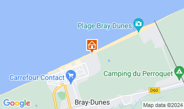 Map Bray-Dunes Apartment 93449