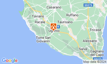 Map Ugento - Torre San Giovanni Villa 128223