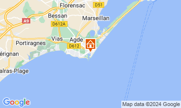 Map Cap d'Agde Apartment 120182