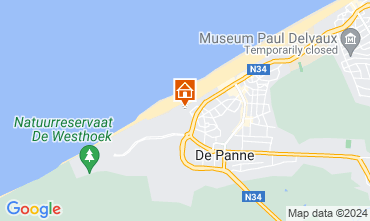 Map De Panne One-room apartment 113637