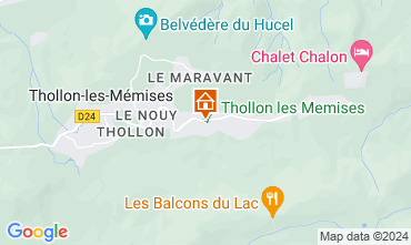 Map Thollon Les Mmises Apartment 38563