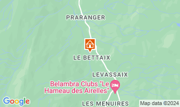 Map Les Menuires Chalet 111406