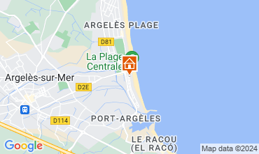 Map Argeles sur Mer Apartment 122909