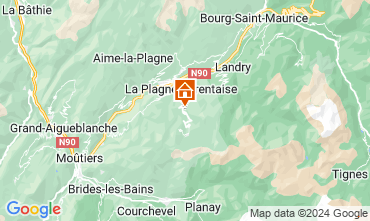 Map La Plagne Chalet 65260