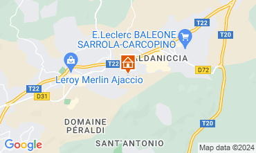 Map Ajaccio Apartment 75785