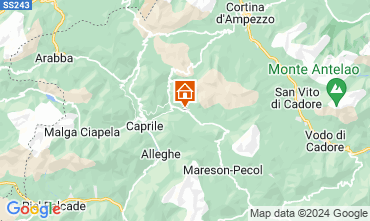 Map Selva di Cadore Apartment 80614