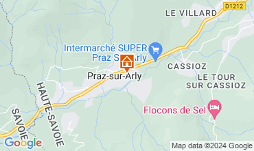 Map Praz sur Arly Apartment 32627