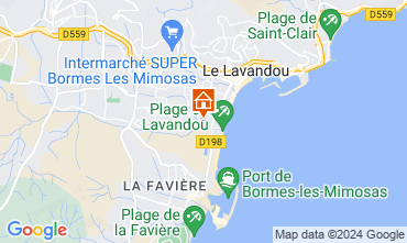 Map Le Lavandou Apartment 115064