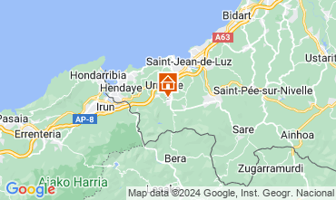 Map Saint Jean de Luz Villa 84413