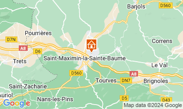Map Saint Maximin la Sainte Baume Villa 112385