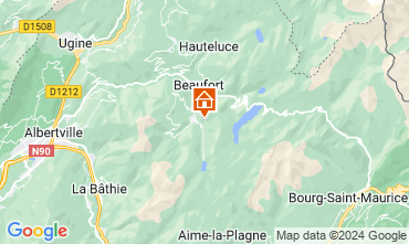 Map Areches Beaufort Chalet 358