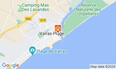 Map Valras-Plage Apartment 127546