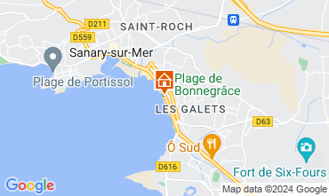 Map Sanary-sur-Mer Apartment 115075