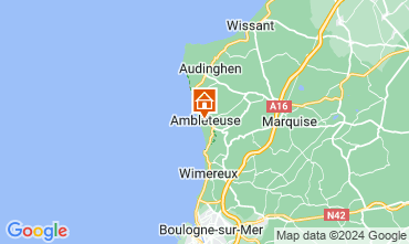 Map Ambleteuse Villa 122142