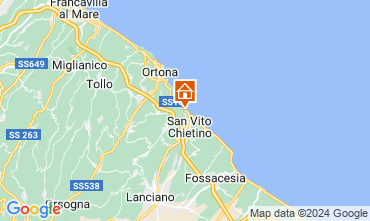 Map San Vito Chietino Apartment 128951