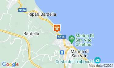 Map San Vito Chietino Apartment 128951