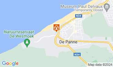 Map De Panne One-room apartment 28374