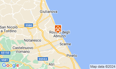 Map Roseto degli Abruzzi Apartment 129107