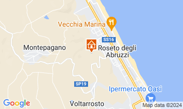 Map Roseto degli Abruzzi Apartment 129107