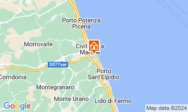 Map Civitanova Marche Apartment 125463