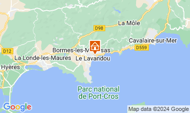 Map Le Lavandou Villa 125155