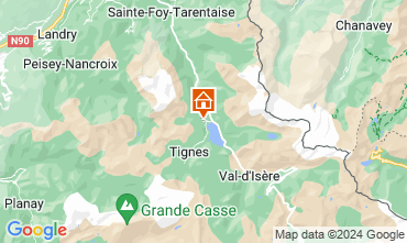 Map Tignes Chalet 116157