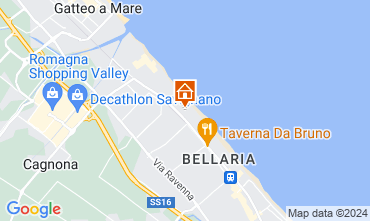 Map Bellaria Igea Marina Apartment 127809