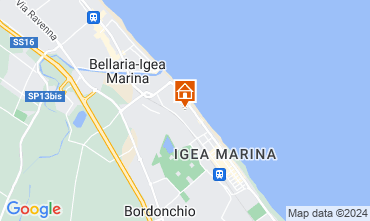 Map Bellaria Igea Marina Apartment 81806