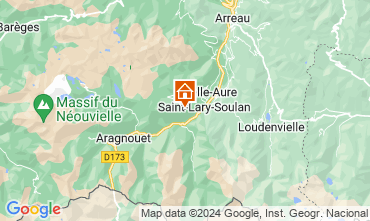 Map Saint Lary Soulan One-room apartment 14766