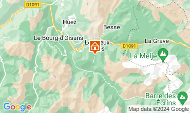 Map Les 2 Alpes Chalet 117369