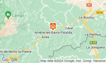 Map Amlie-Les-Bains One-room apartment 127340