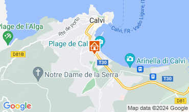 Map Calvi Apartment 45586