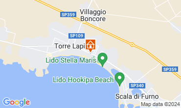 Map Porto Cesareo Apartment 111282