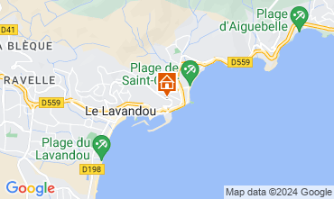 Map Le Lavandou Apartment 107760