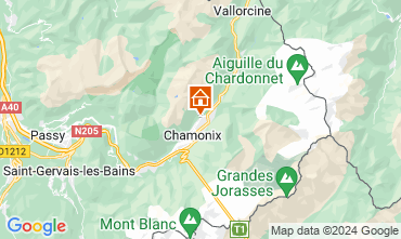 Map Chamonix Mont-Blanc Chalet 88059