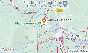 Map La Plagne Apartment 112379