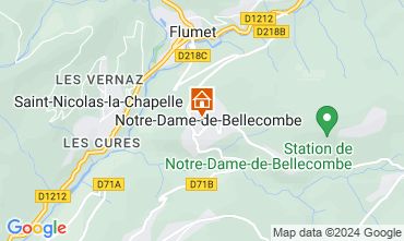 Map Notre Dame de Bellecombe Apartment 107301