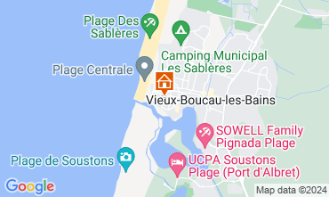 Map Vieux Boucau Apartment 85237