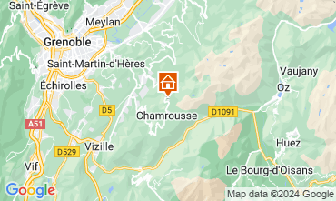 Map Chamrousse Apartment 35627