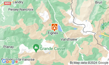 Map Tignes Apartment 67695