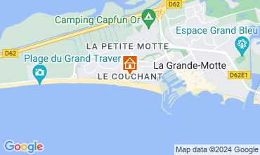 Map La Grande Motte Apartment 126658